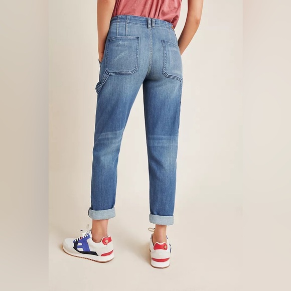 Anthropologie Pilcro Relaxed Mid Rise Carpenter Jeans Size 28 - Picture 2 of 9